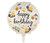 Globo de foil Vehículo de Construcción 35cm